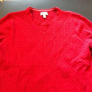 Red maternity sweater size small